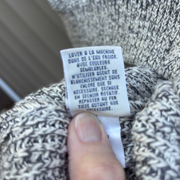 VTG EDDIE BAUER Qtr Button Mens Long Sleeve Sweater 100% Cotton Large Tall NWOT - Picture 7 of 7